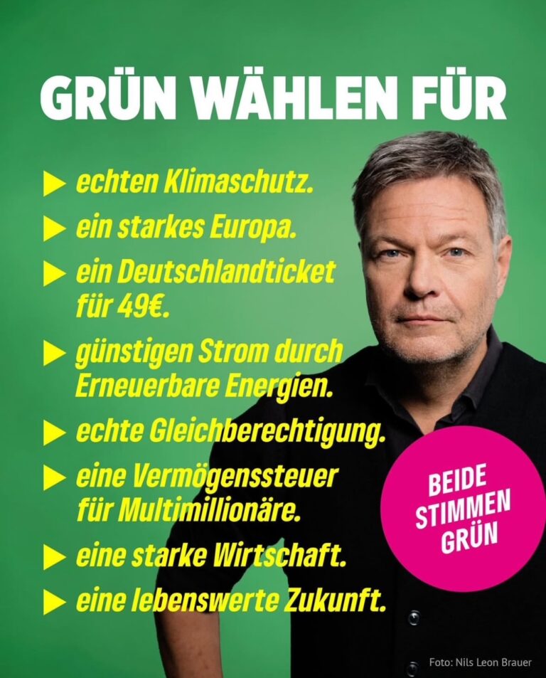 Am 23. Februar: Grün wählen!