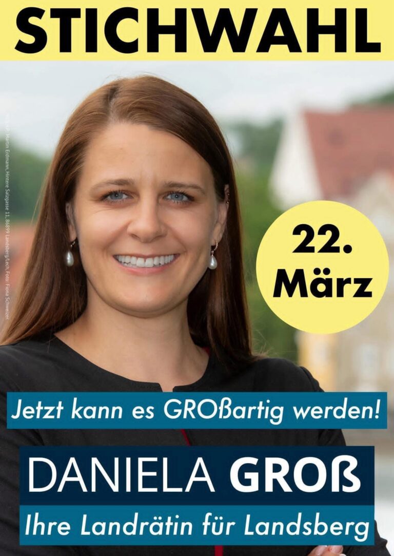 Stichwahl am 22. März: Wähle Daniela Groß als unsere Landrätin!